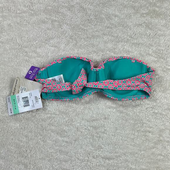 CoCo Rave Bae Push up Bandeau bikini top, size 34D NWT - Picture 3 of 7